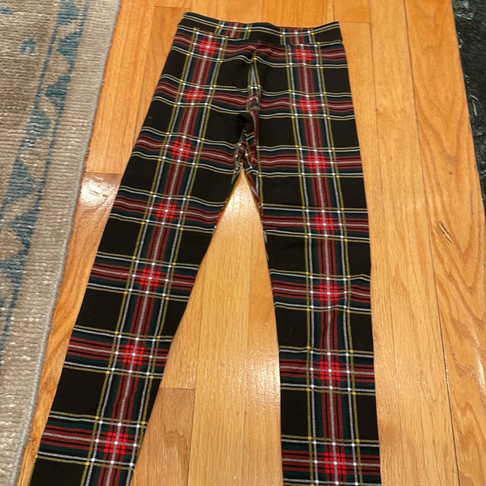 Crewcuts Girls Plaid Leggings Size 8 Girls